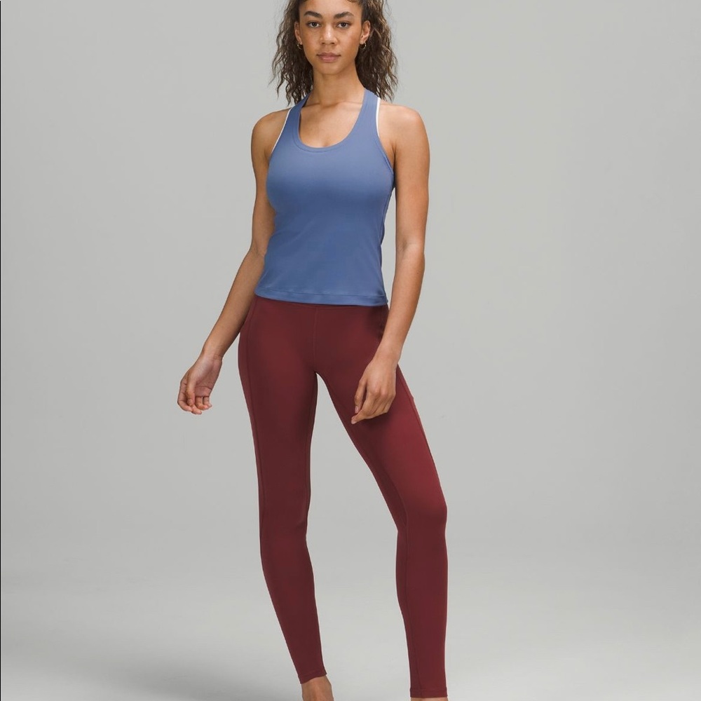 NWT Lululemon size 6 Align High-Rise Pants with Pockets 28” Mulled Wine